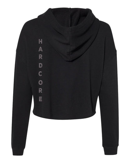 Love Hard; Crop Hoodie