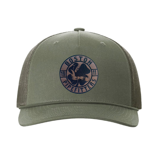 PRESALE - Boston Pipefitters Leather Patch Rope Hat