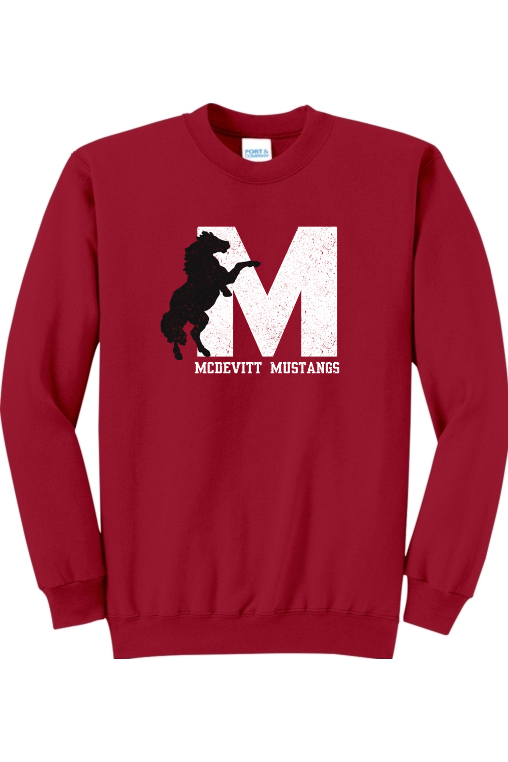 McDevitt Mustangs Crewneck Sweatshirt - Unisex Adult