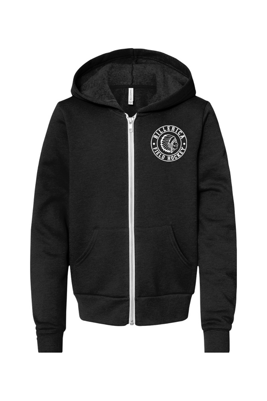 Billerica Field Hockey Youth Fleece Full-Zip Hoodie