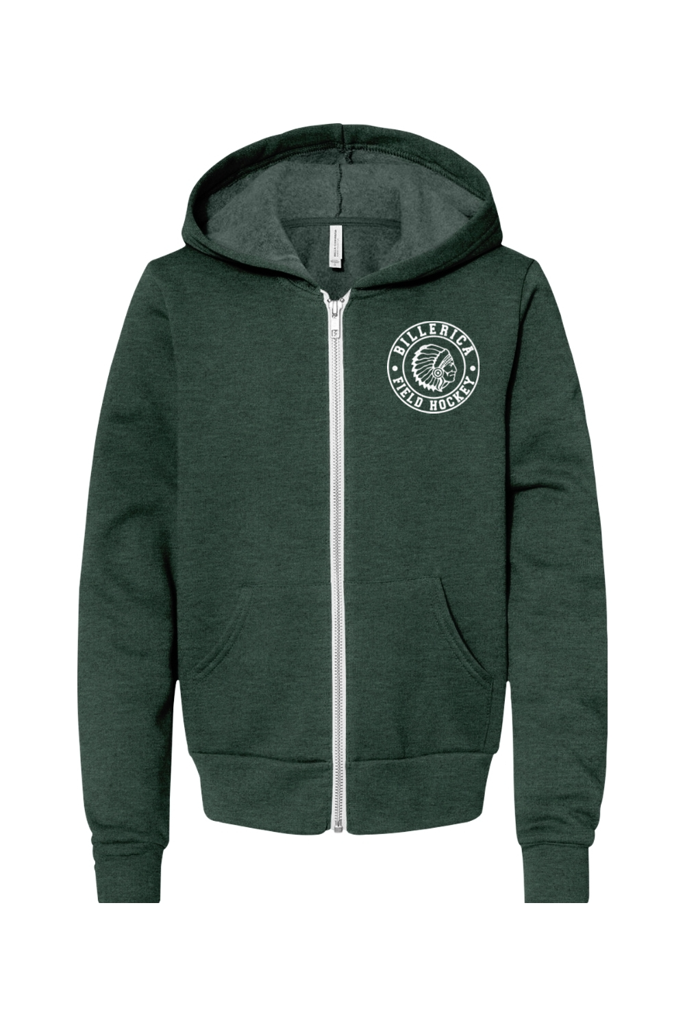 Billerica Field Hockey Youth Fleece Full-Zip Hoodie