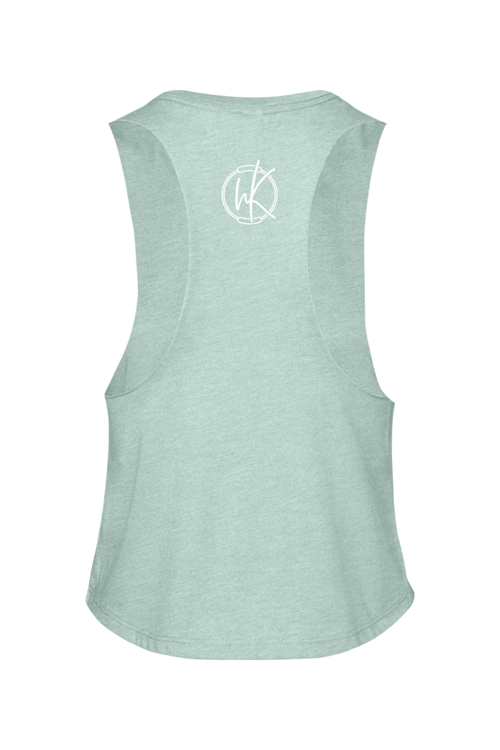 Hard Kore Pilates Green Racerback Cropped Tank