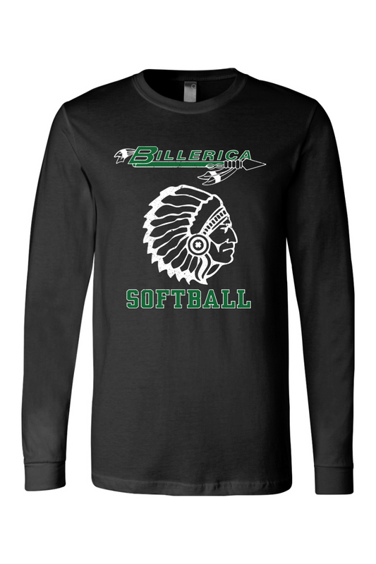 Billerica Softball Unisex Jersey Long Sleeve Tee - Adult