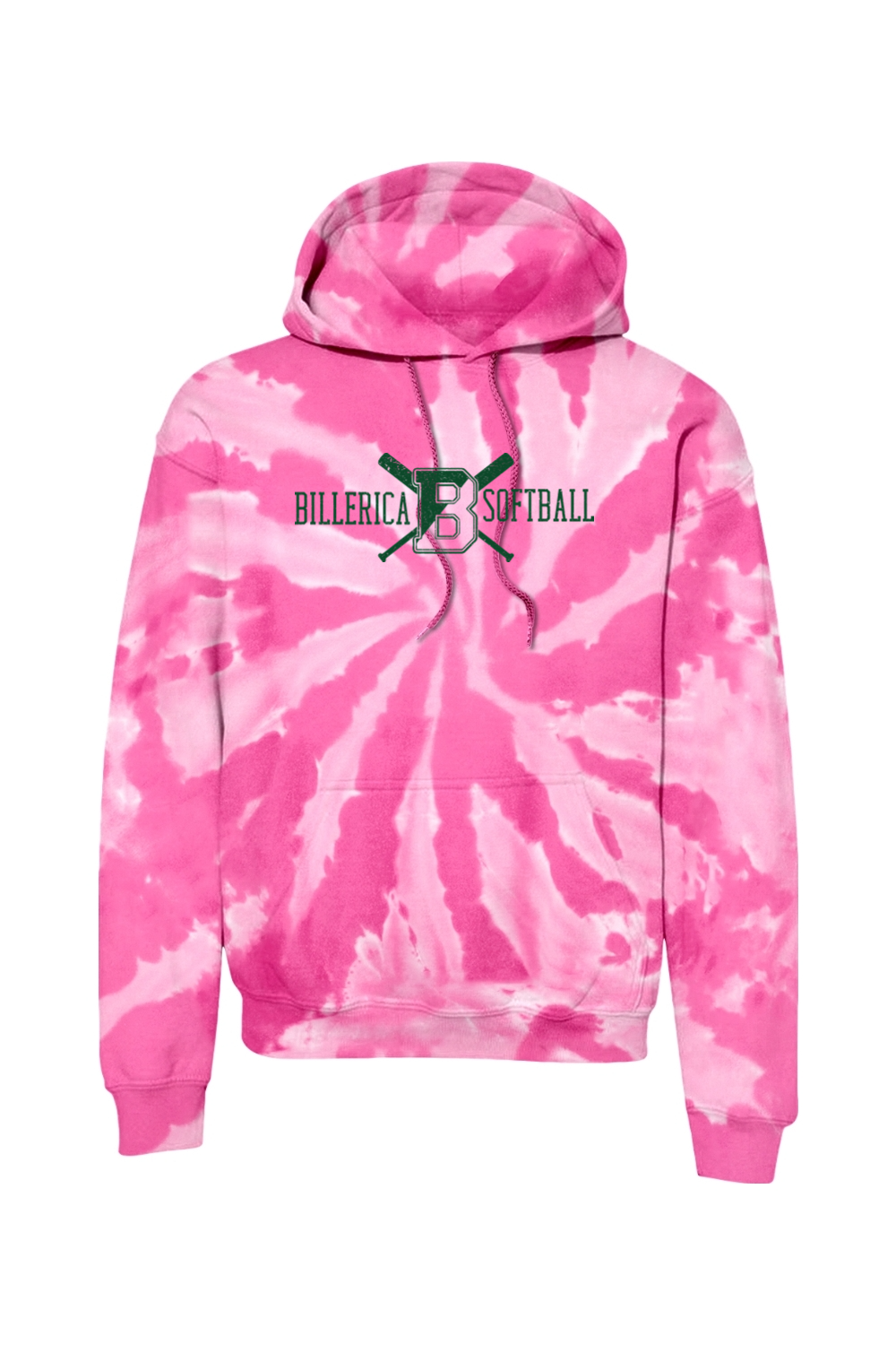 Billerica Softball Tie-Dye Hoodie - Adult