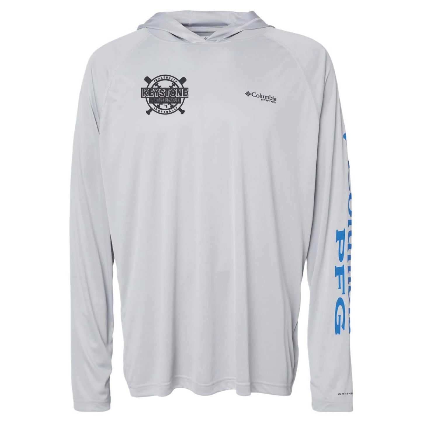 Keystone Little League Columbia - PFG Terminal™ Tackle Hooded Long Sleeve T-Shirt