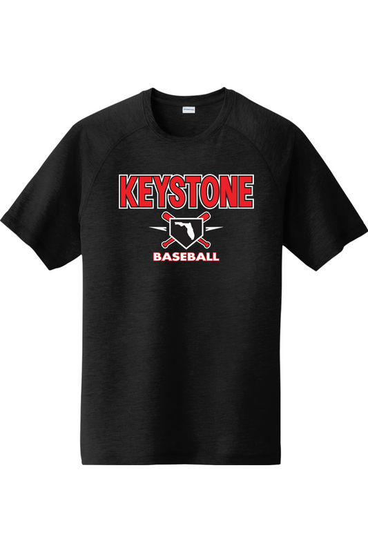 Keystone Baseball Unisex Tri-Blend Wicking Raglan Tee