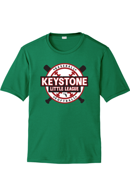 Keystone Little League Unisex Competitor Tee - Team Colors 100% polyester