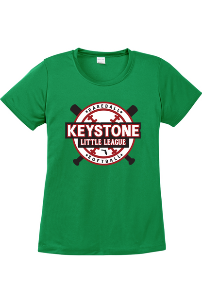 Keystone Little League Women's Competitor Tee 100% polyester