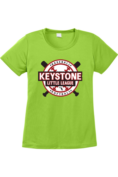 Keystone Little League Women's Competitor Tee 100% polyester