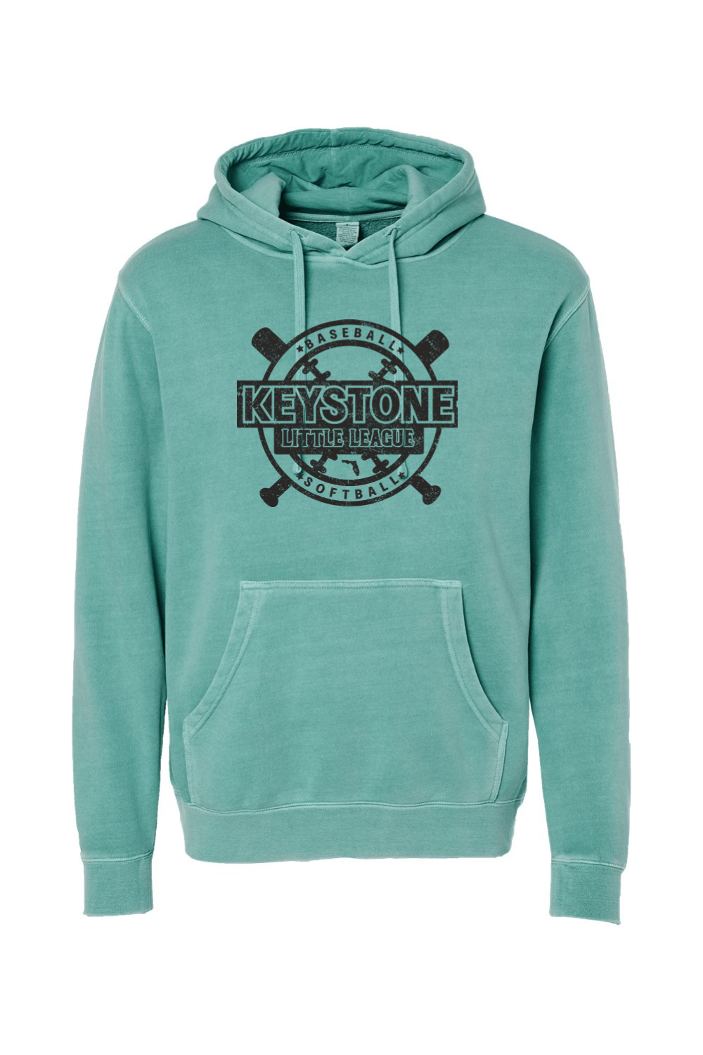 Keystone Little League Unisex Midweight Pigment-Dyed Hooded Sweatshirt