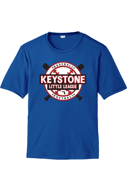 Keystone Little League Unisex Competitor Tee - Team Colors 100% polyester